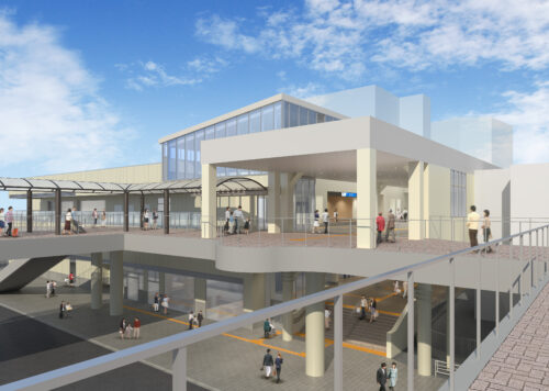 藤沢駅南北自由通路拡幅（小田急側）完成イメージ図